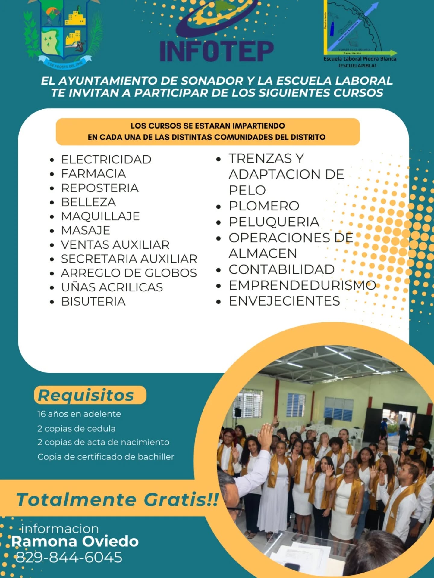CURSOS GRATUITOS de capacitación técnica.
