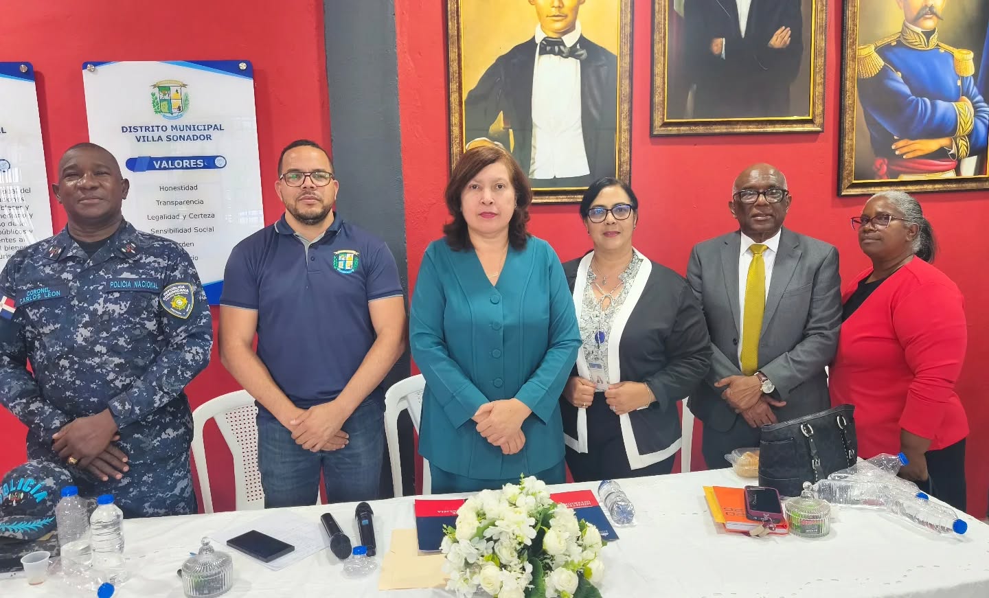 Recibimiento de la Dra. Ángela Jáquez Viceministra de Interior y Policía